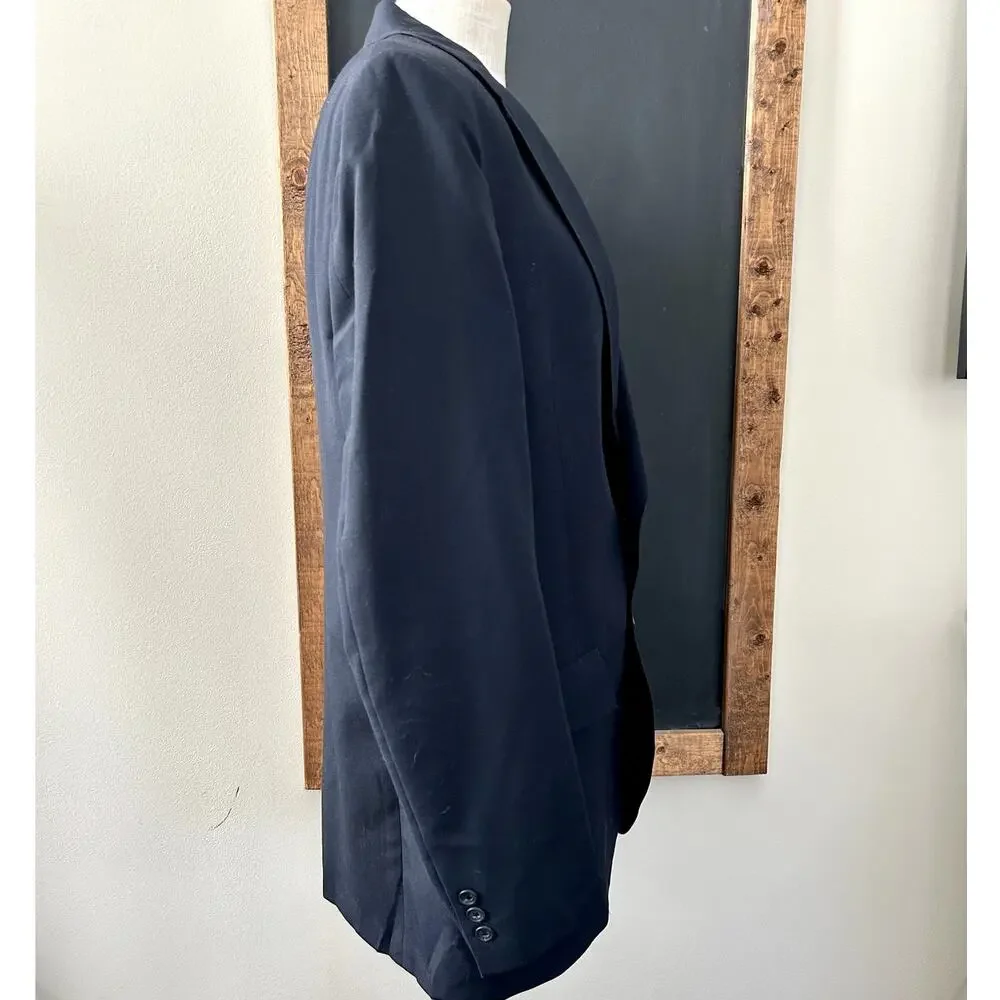 Vintage Austin Reed Regent Street Walkers Navy Sport Coat SIZE 42R Preppy Career